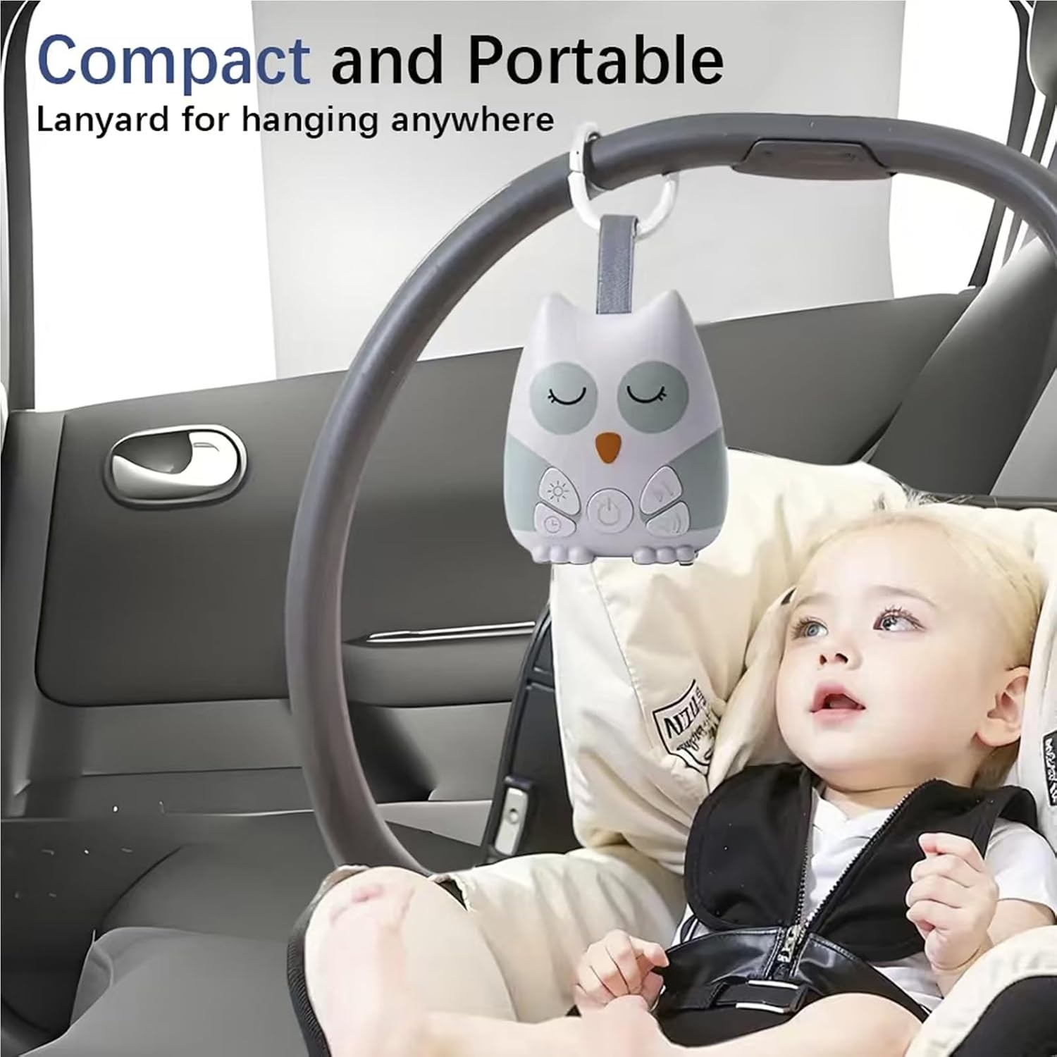 image:imagePandaEar Owl Noise Machine for Baby Night Light Portable USB Interface