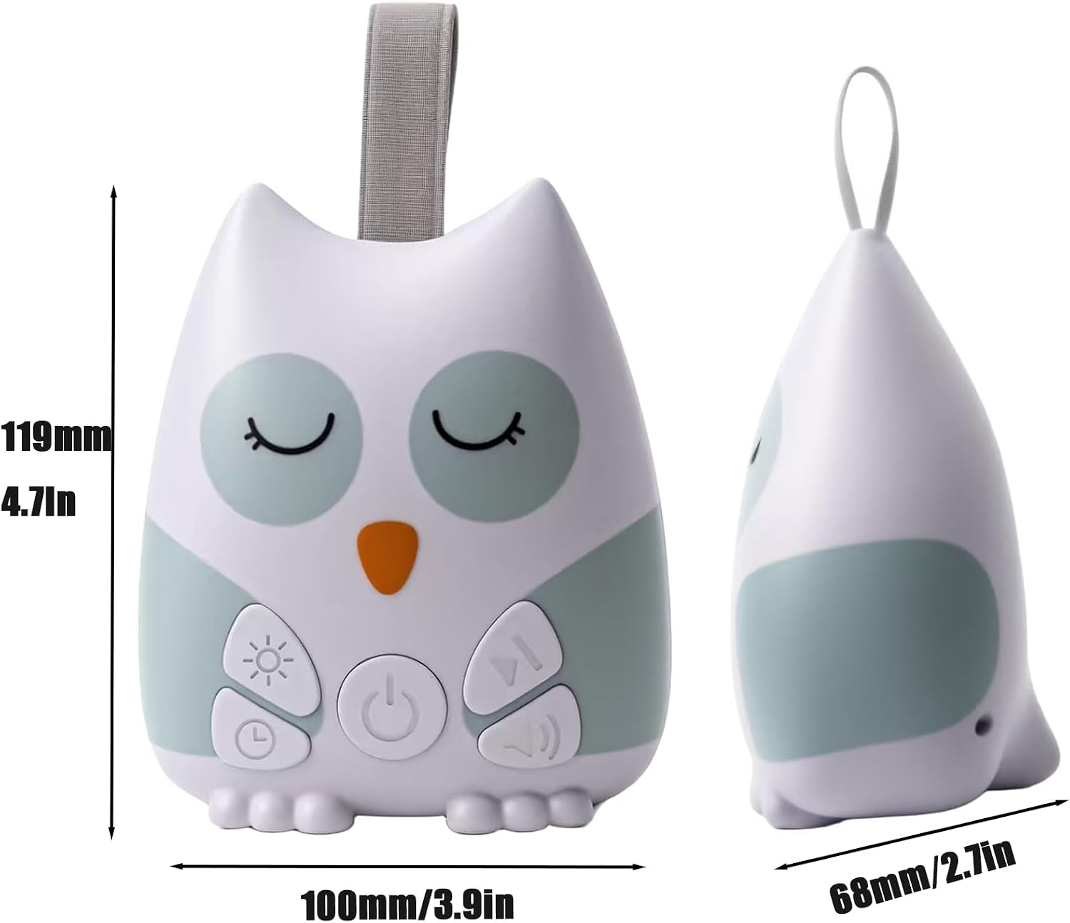 image:imagePandaEar Owl Noise Machine for Baby Night Light Portable USB Interface