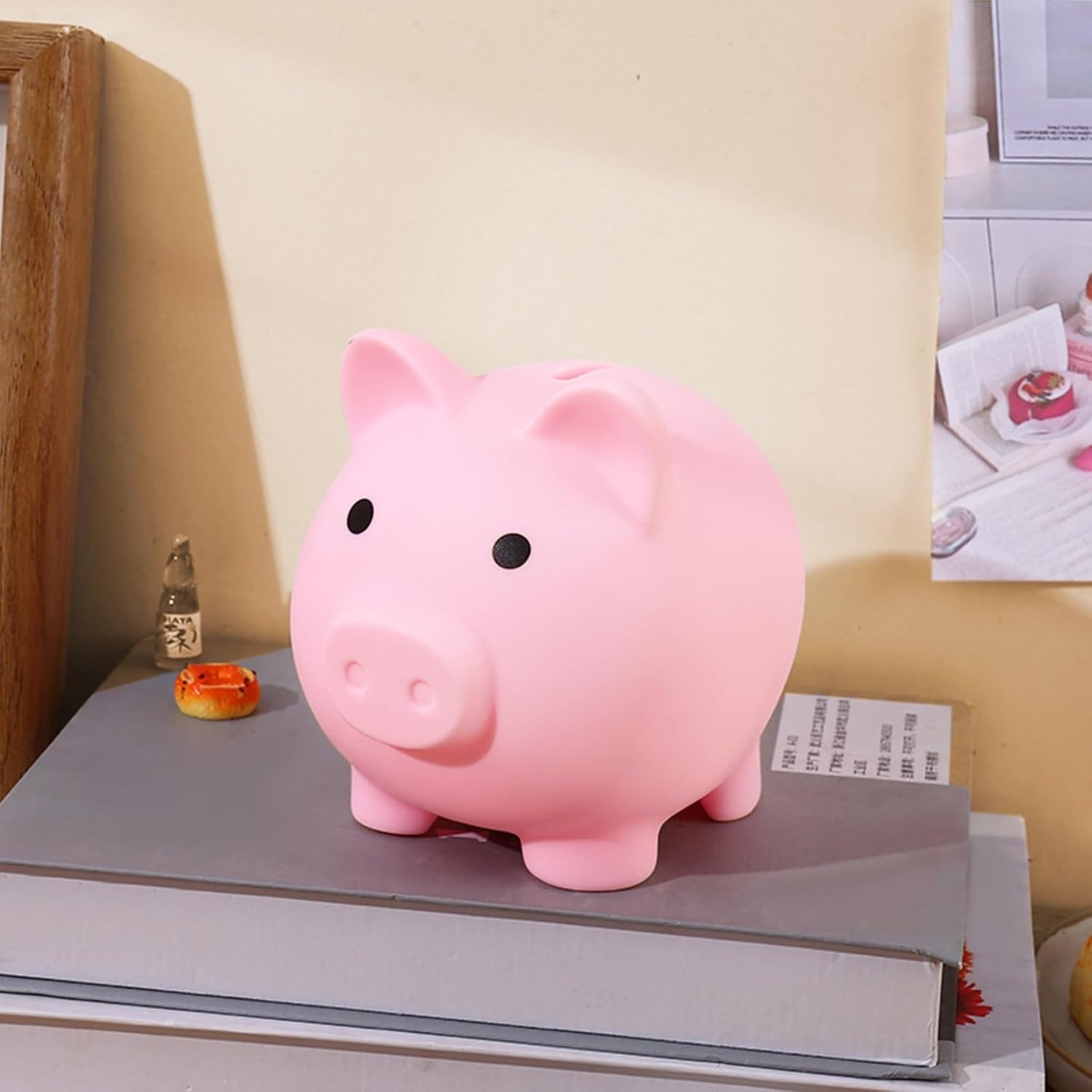 image:imagePandaEar Piggy Bank Unbreakable Cute Plastic Coin Bank for Boys amp Girls Large Money Saving Bank Shatterproof Pig Money Box Fun Gift for Children Birthday Christmas Halloween BluePink