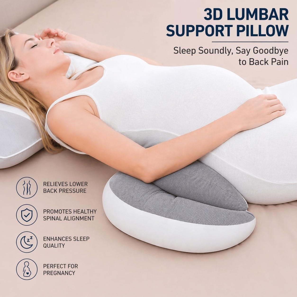 image:imagePandaEar Pregnancy Pillow Wedge for Sleeping Maternity Body Support