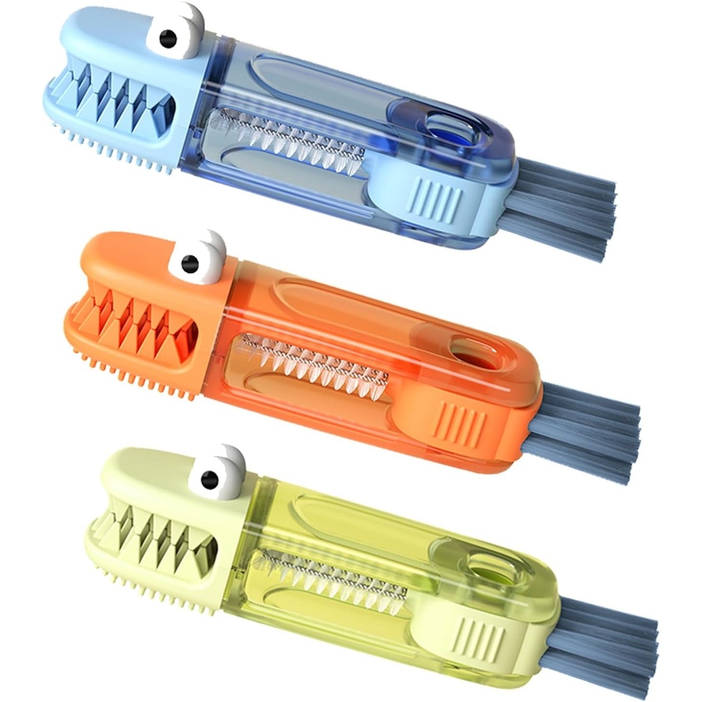 image:imagePandaEar 3in1 Cup Lid Cleaning Brush Water Bottle Cleaner Set 3 Pack