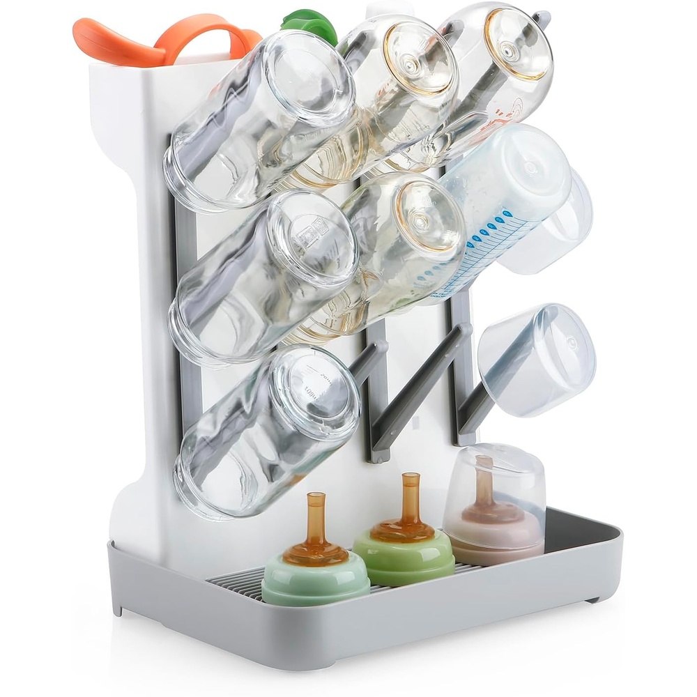 image:imagePandaEar Baby Bottle Drying Rack Holds Bottles Nipples amp Sippy Cups
