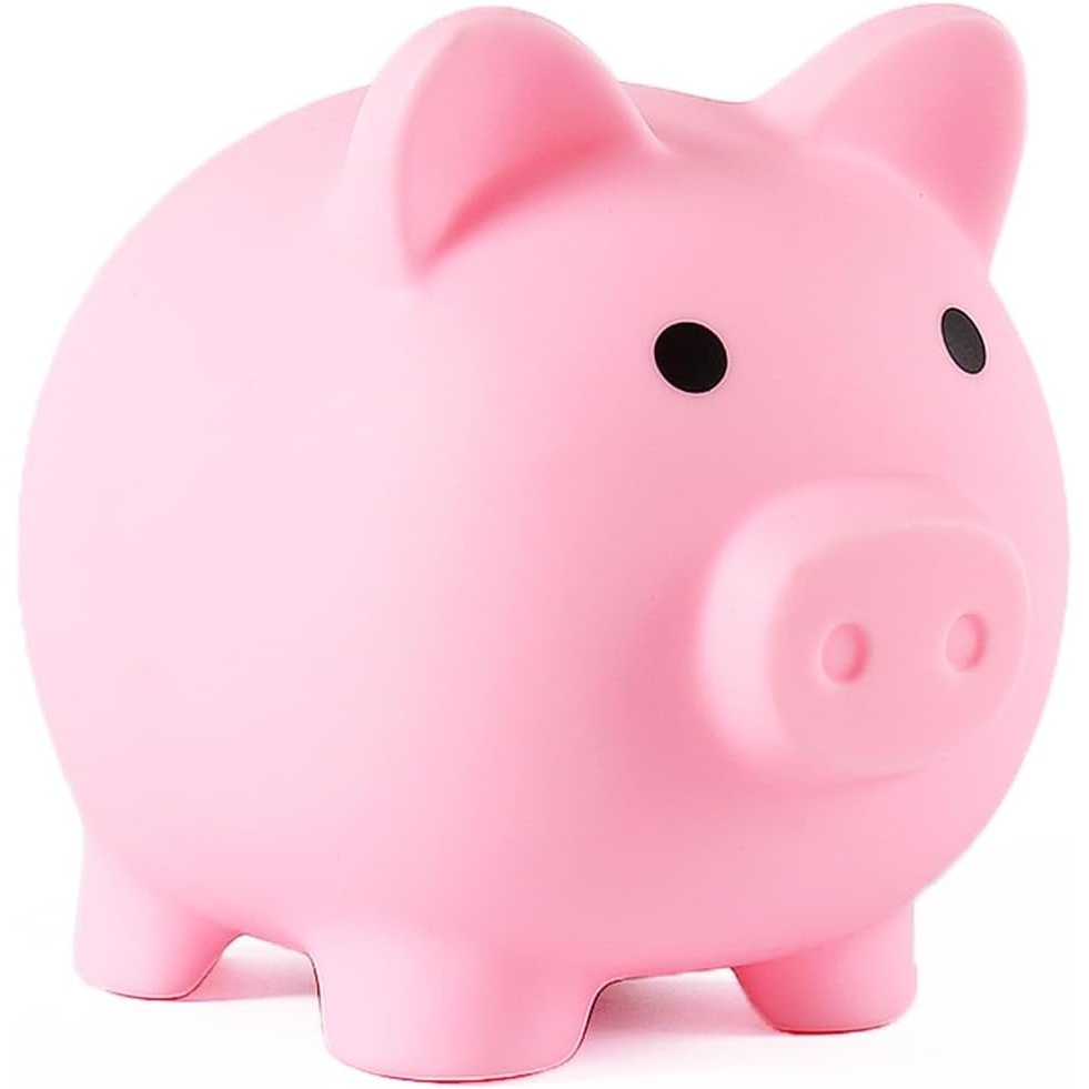 image:imagePandaEar Piggy Bank Unbreakable Cute Plastic Coin Bank for Boys amp Girls Large Money Saving Bank Shatterproof Pig Money Box Fun Gift for Children Birthday Christmas Halloween BluePink