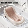 PandaEar Baby Bath Support, Foldable Infant Bathtub for Newborn Babies 0-6 Months, Soft Sink Baby Bath Tub (Pink)(Pink)
