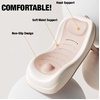 PandaEar Baby Bath Support, Foldable Infant Bathtub for Newborn Babies 0-6 Months, Soft Sink Baby Bath Tub (Pink)(Pink)