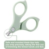 PandaEar Baby Nail Manicure Pedicure Grooming Care Kit (4 Pack)| Clippers Scissors File Tweezers | Newborn Infant Toddler Kids|1 Months Plus (Green)(Green)