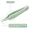 PandaEar Baby Nail Manicure Pedicure Grooming Care Kit (4 Pack)| Clippers Scissors File Tweezers | Newborn Infant Toddler Kids|1 Months Plus (Green)(Green)