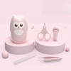 PandaEar Baby Nail Manicure Pedicure Grooming Care Kit (4 Pack)| Clippers Scissors File Tweezers | Newborn Infant Toddler Kids|1 Months Plus (Green)(Pink)