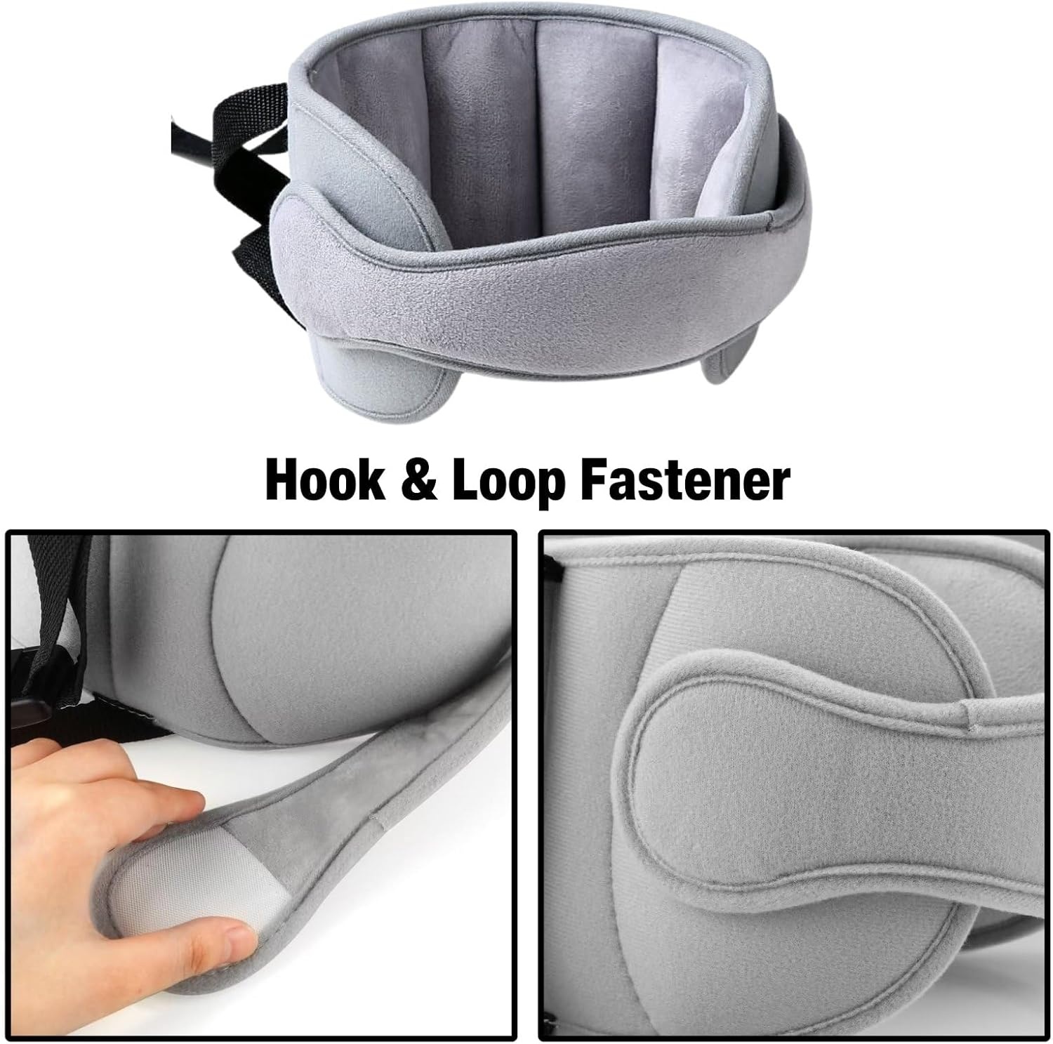 image:imagePandaEar Car Seat Toddler Head Support Adjustable Baby Carseat Head Holder Strap for Car Seat Stroller Soft Neck Relief Band for Kids Infants Comfortable Travel Sleep