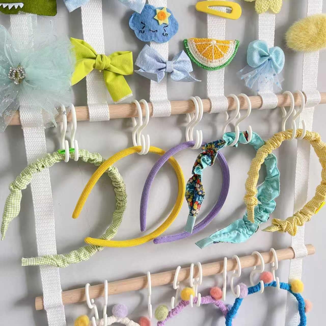 image:imagePandaEar Headband Holder for Girls Bows Organizer for Baby Wall Hanging air Accessories Organizer Storage for Toddler Baby Girls Room