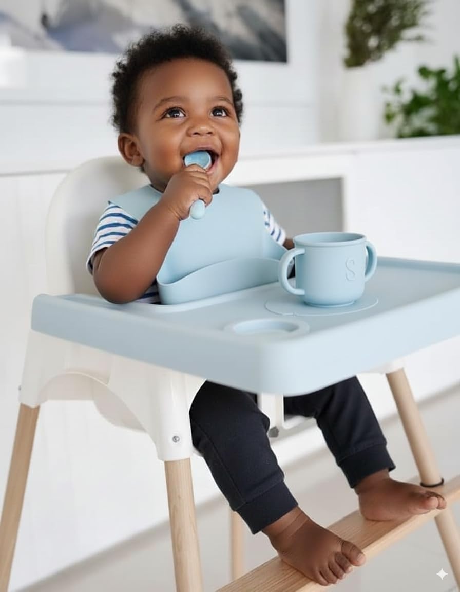 image:imagePandaEar High Chair Footrest for IKEA Antilop Bamboo Adjustable Footrest