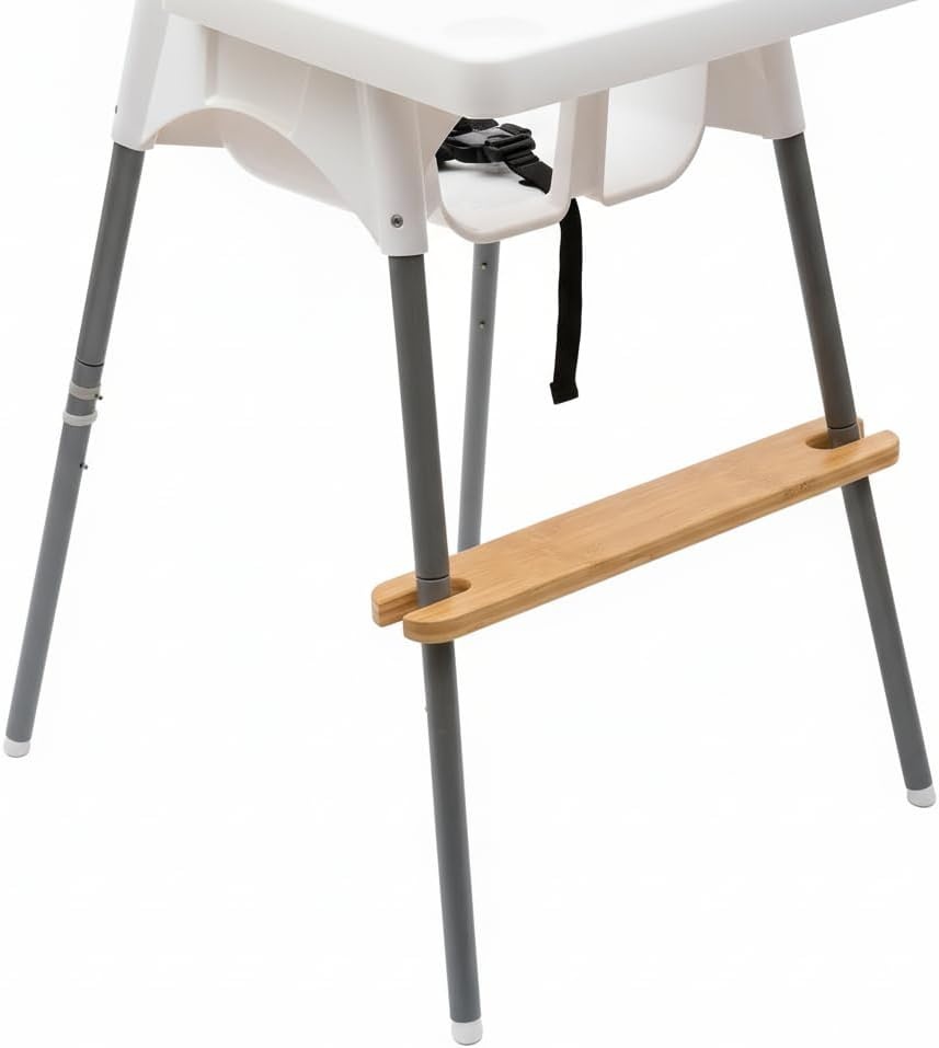 image:imagePandaEar High Chair Footrest for IKEA Antilop Bamboo Adjustable Footrest