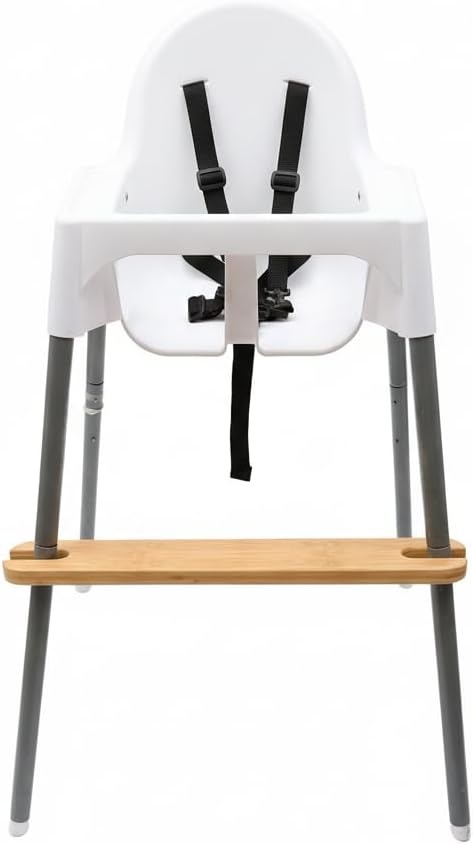 image:imagePandaEar High Chair Footrest for IKEA Antilop Bamboo Adjustable Footrest