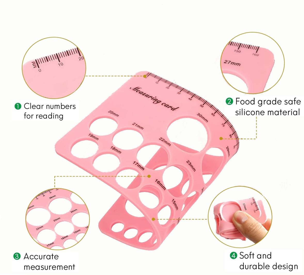 image:imagePandaEar Nipple Ruler Breast Pump Flange Size Ruler 1030mm