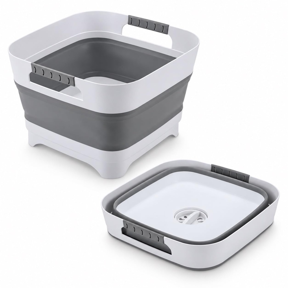 image:imagePandaEar Collapsible Baby Bottles Wash Basin 29 US GallonsGrey