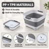 PandaEar Collapsible Baby Bottles Wash Basin, 2.9 US Gallons(Grey)